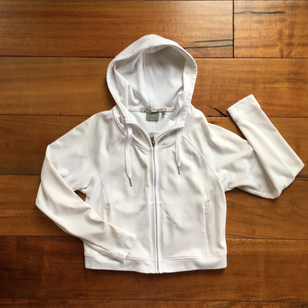 Athleta Cropped Zip Hoodie Jacket